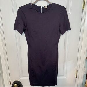 ARITZIA wilfred purple fitted mini dress crewneck T shirt style medium